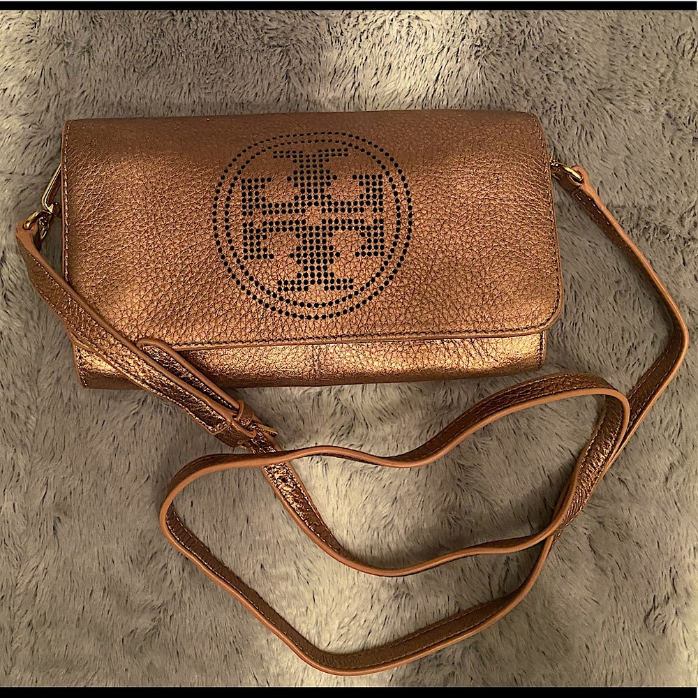 Tory Burch Rosegold Crossbody Bag